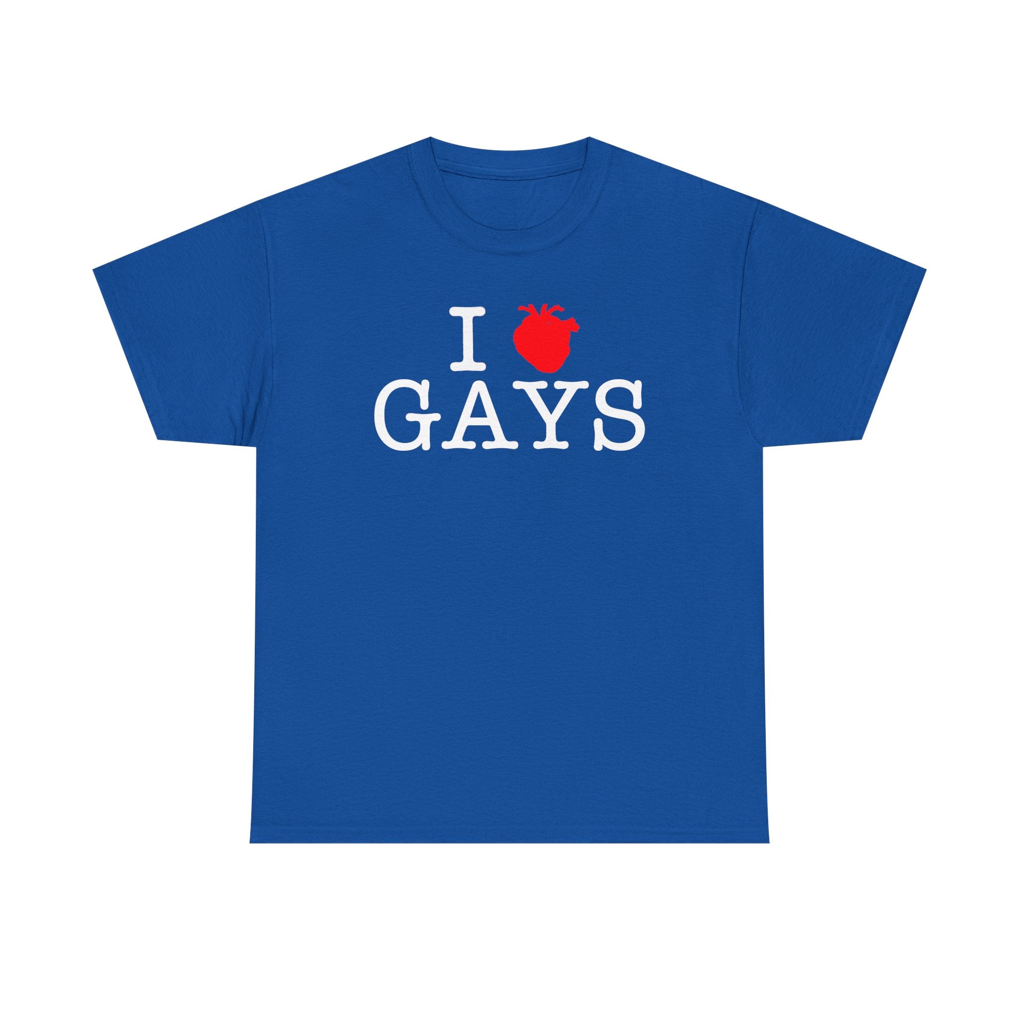 I Heart GAYS (White Text) — Anatomical Heart Graphic Design Con Amor Studios