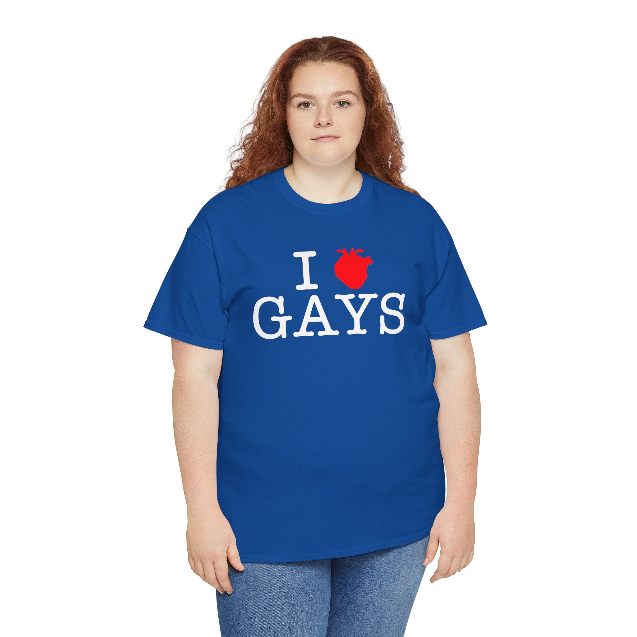 I Heart GAYS (White Text) — Anatomical Heart Graphic Design Con Amor Studios
