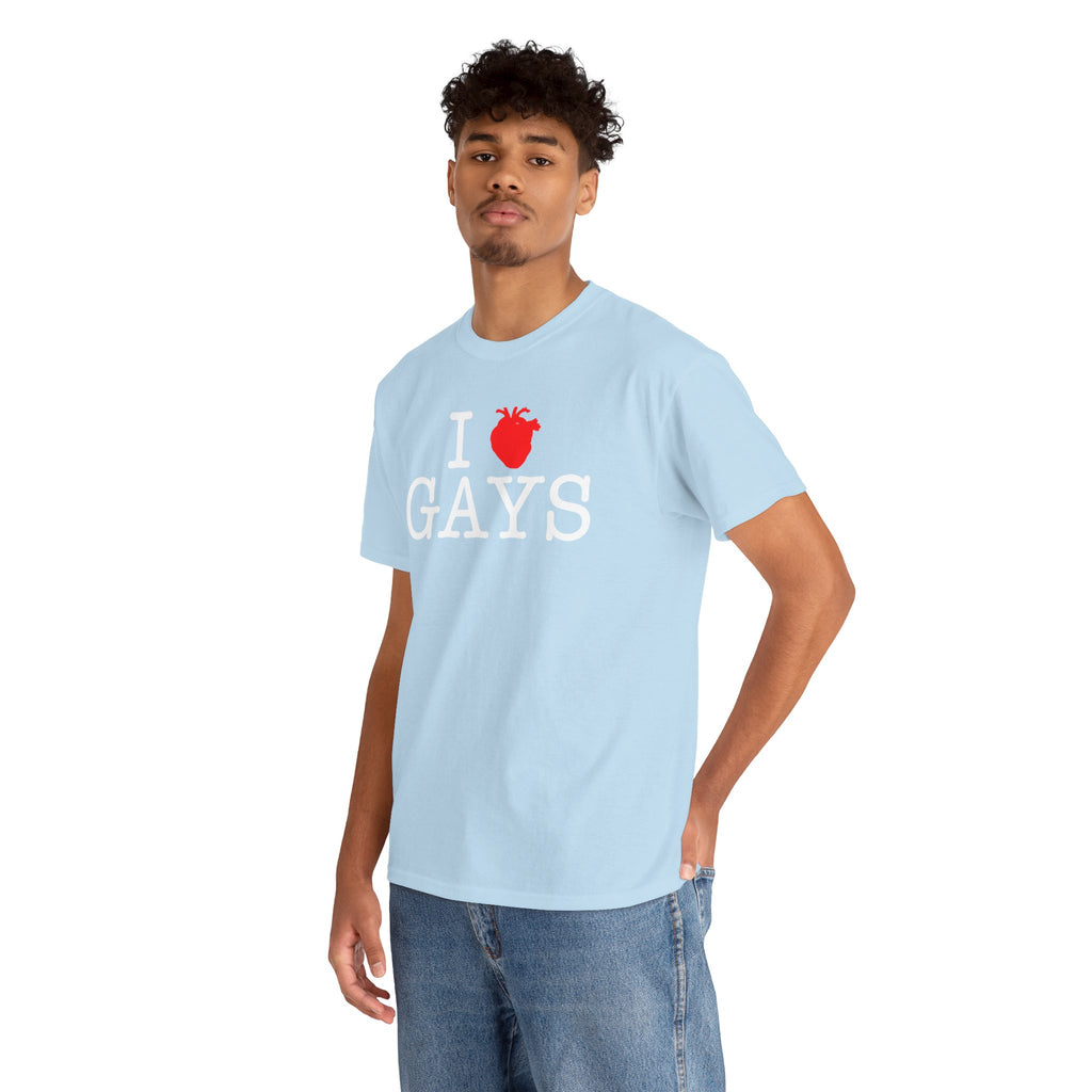 I Heart GAYS (White Text) — Anatomical Heart Graphic Design Con Amor Studios