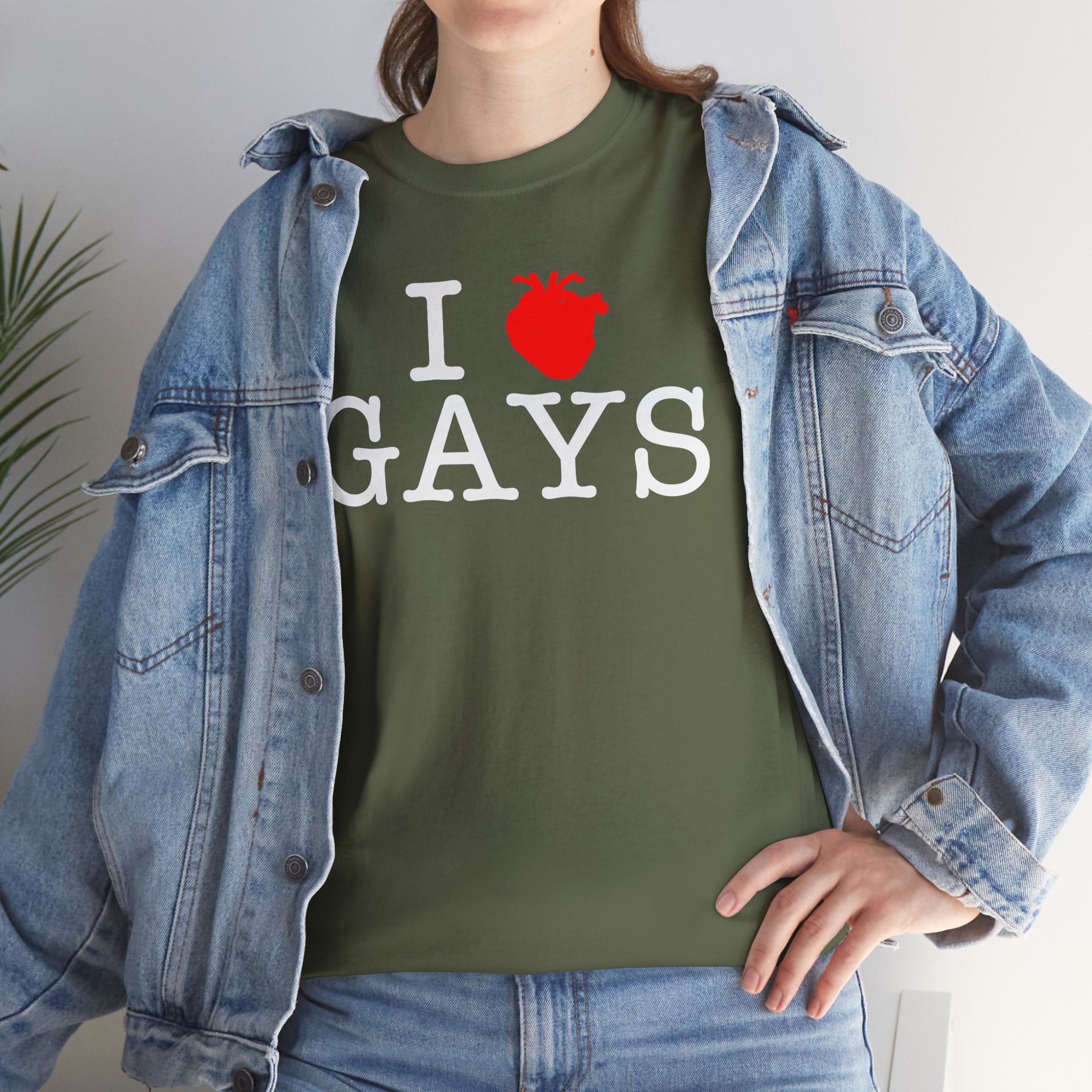 I Heart GAYS (White Text) — Anatomical Heart Graphic Design Con Amor Studios