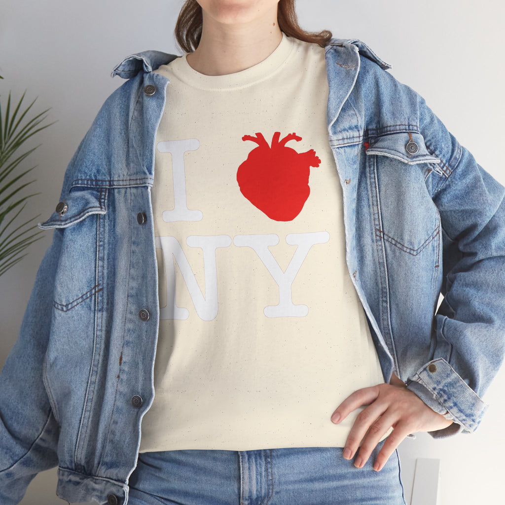 I  NY Anatomical Heart T‑Shirt — NYC Souvenir Tee
