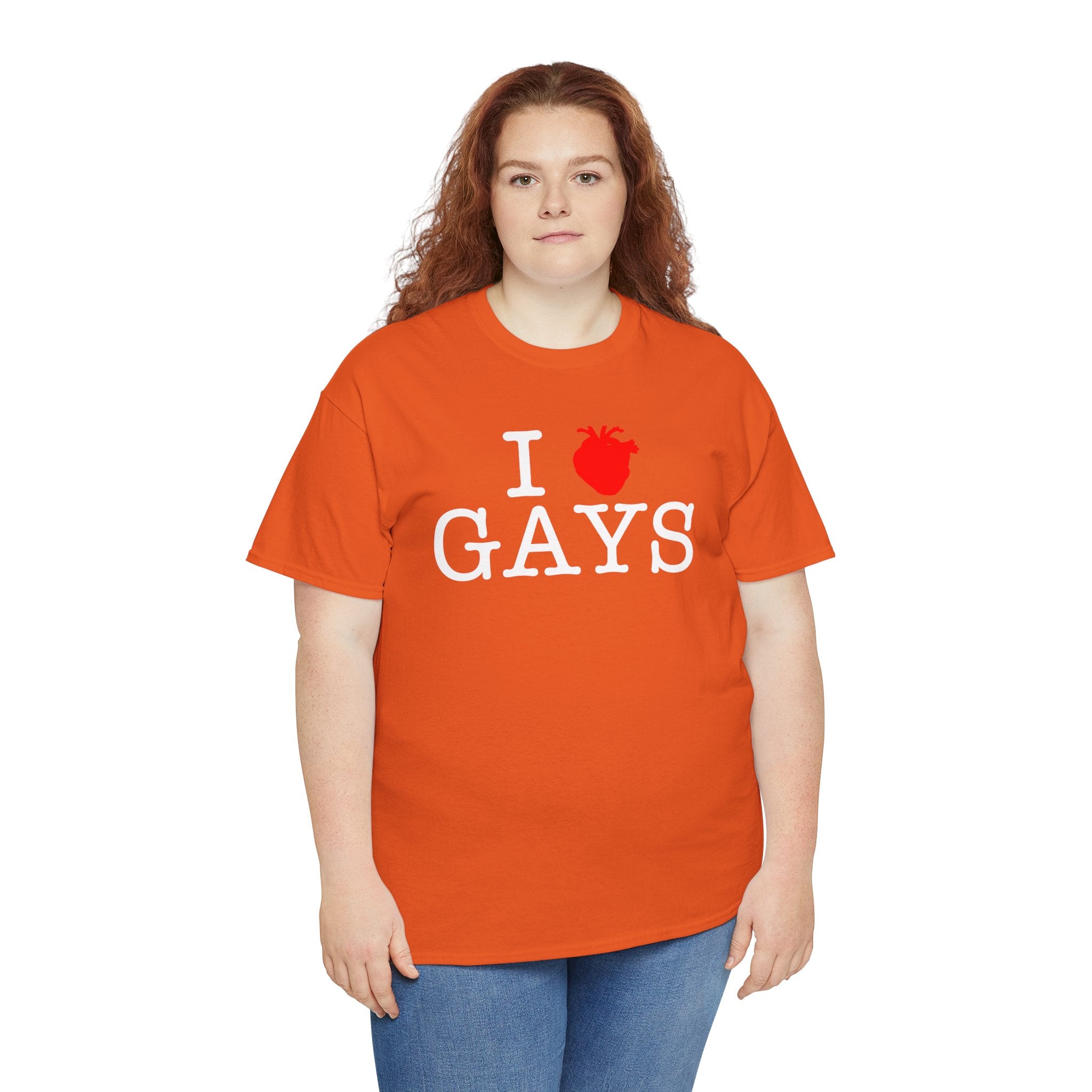 I Heart GAYS (White Text) — Anatomical Heart Graphic Design Con Amor Studios