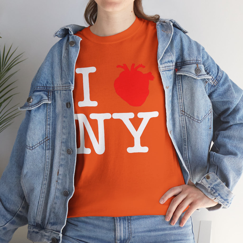 I  NY Anatomical Heart T‑Shirt — NYC Souvenir Tee