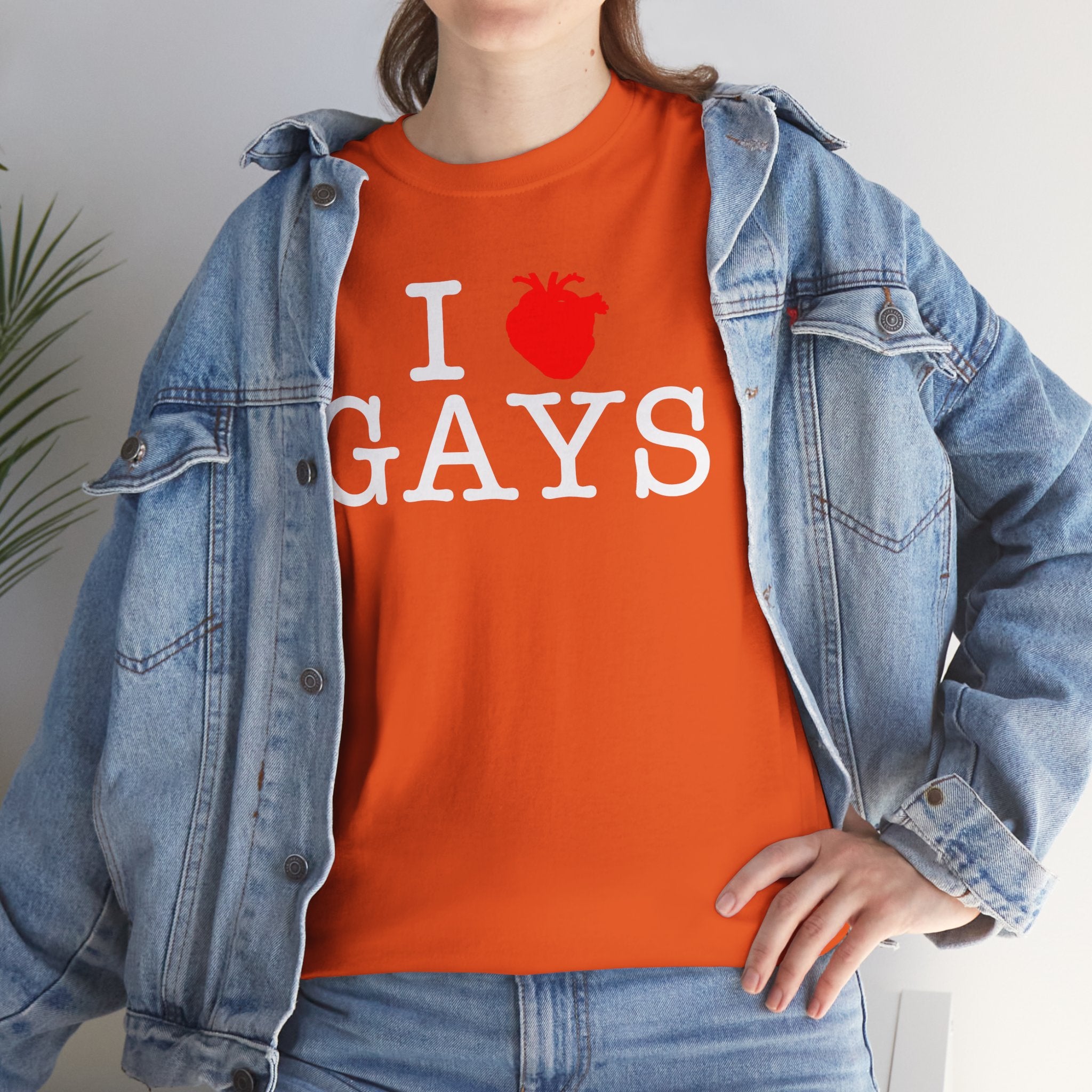 I Heart GAYS (White Text) — Anatomical Heart Graphic Design Con Amor Studios