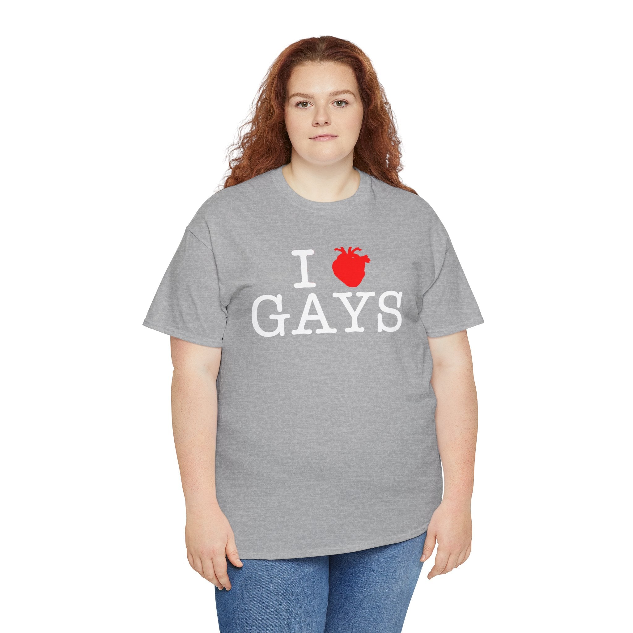 I Heart GAYS (White Text) — Anatomical Heart Graphic Design Con Amor Studios