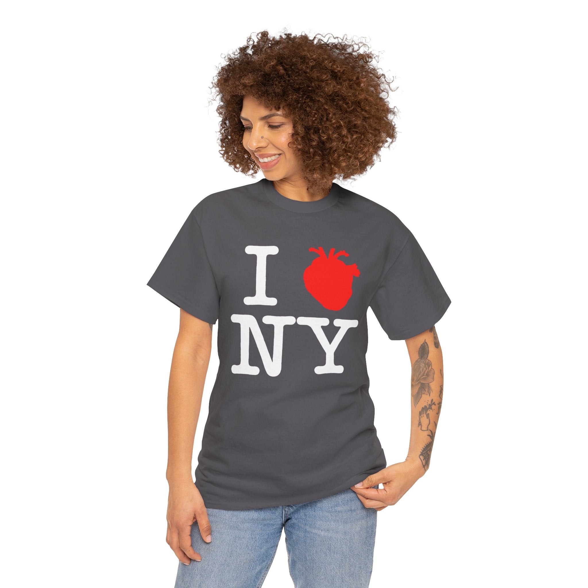 I  NY Anatomical Heart T‑Shirt — NYC Souvenir Tee