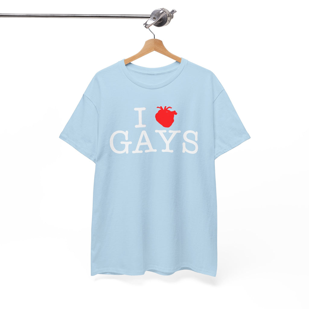 I Heart GAYS (White Text) — Anatomical Heart Graphic Design Con Amor Studios