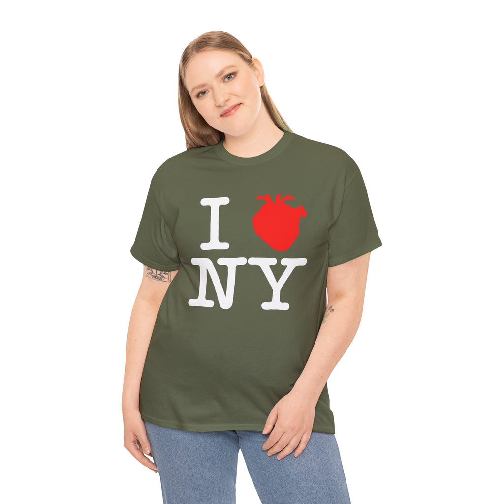 I  NY Anatomical Heart T‑Shirt — NYC Souvenir Tee