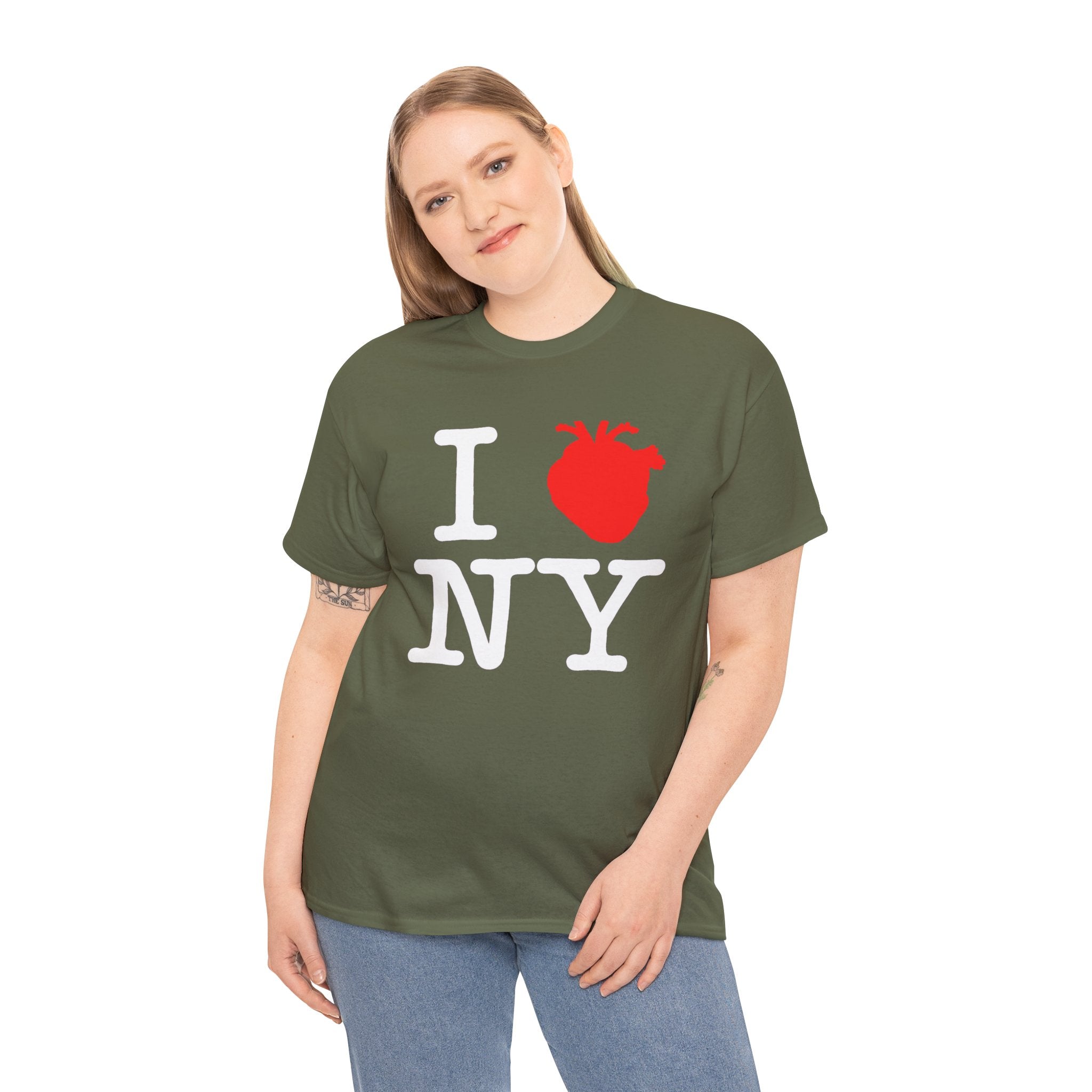 I  NY Anatomical Heart T‑Shirt — NYC Souvenir Tee