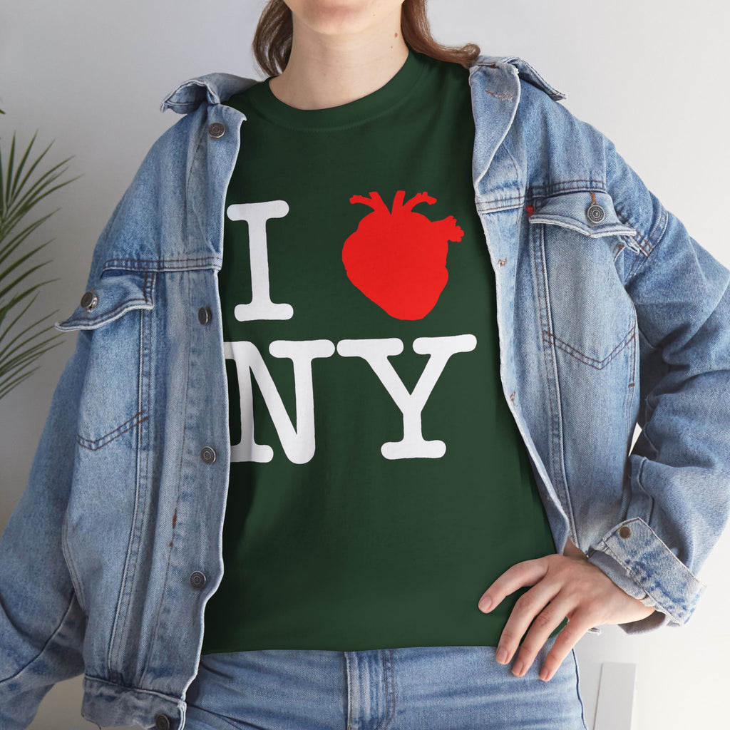 I  NY Anatomical Heart T‑Shirt — NYC Souvenir Tee