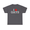 I Heart GAYS (White Text) — Anatomical Heart Graphic Design Con Amor Studios