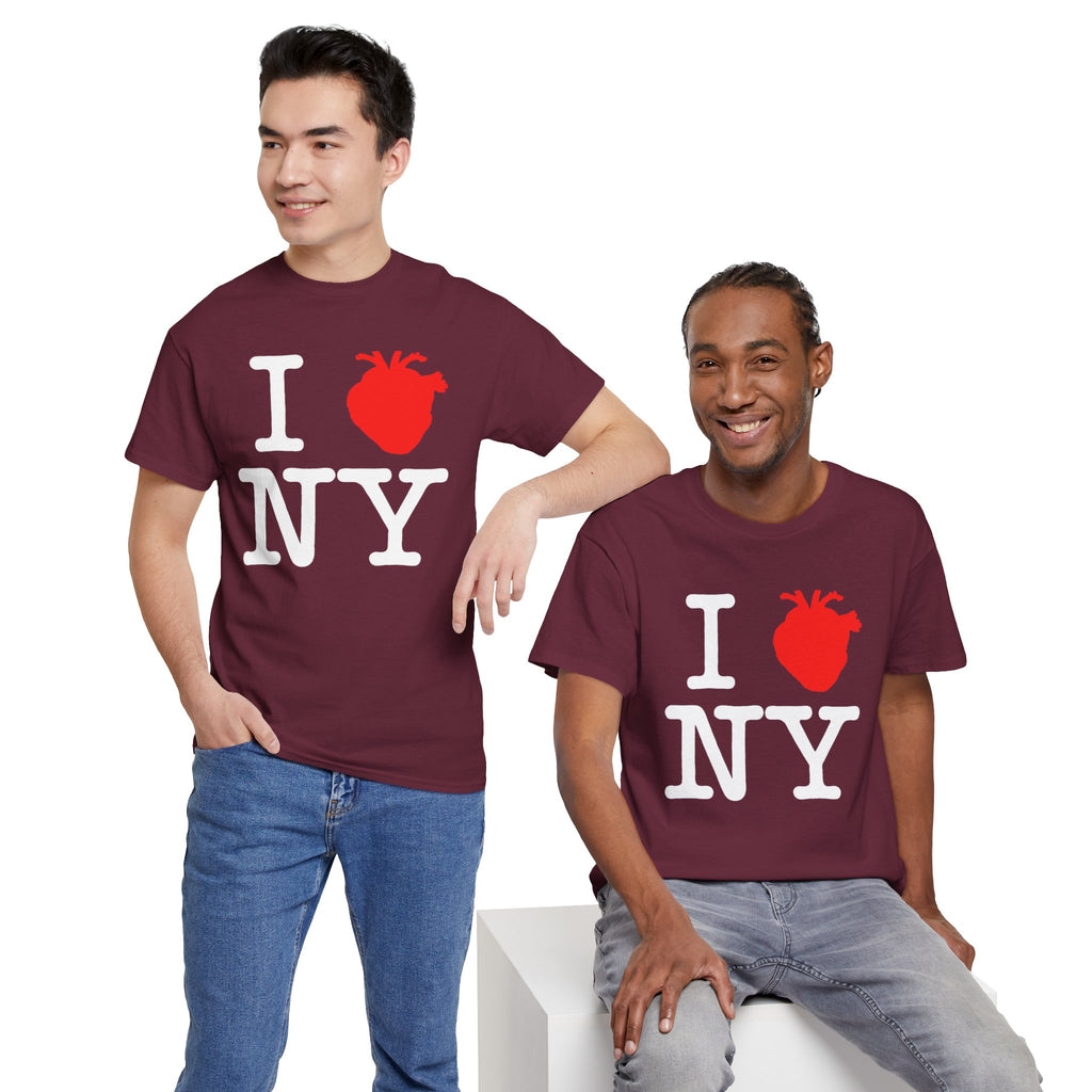 I  NY Anatomical Heart T‑Shirt — NYC Souvenir Tee