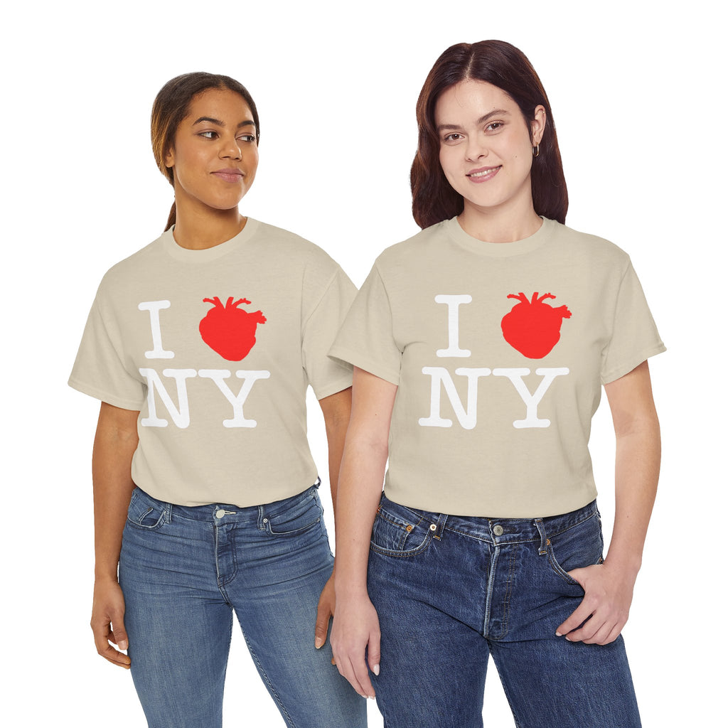 I  NY Anatomical Heart T‑Shirt — NYC Souvenir Tee