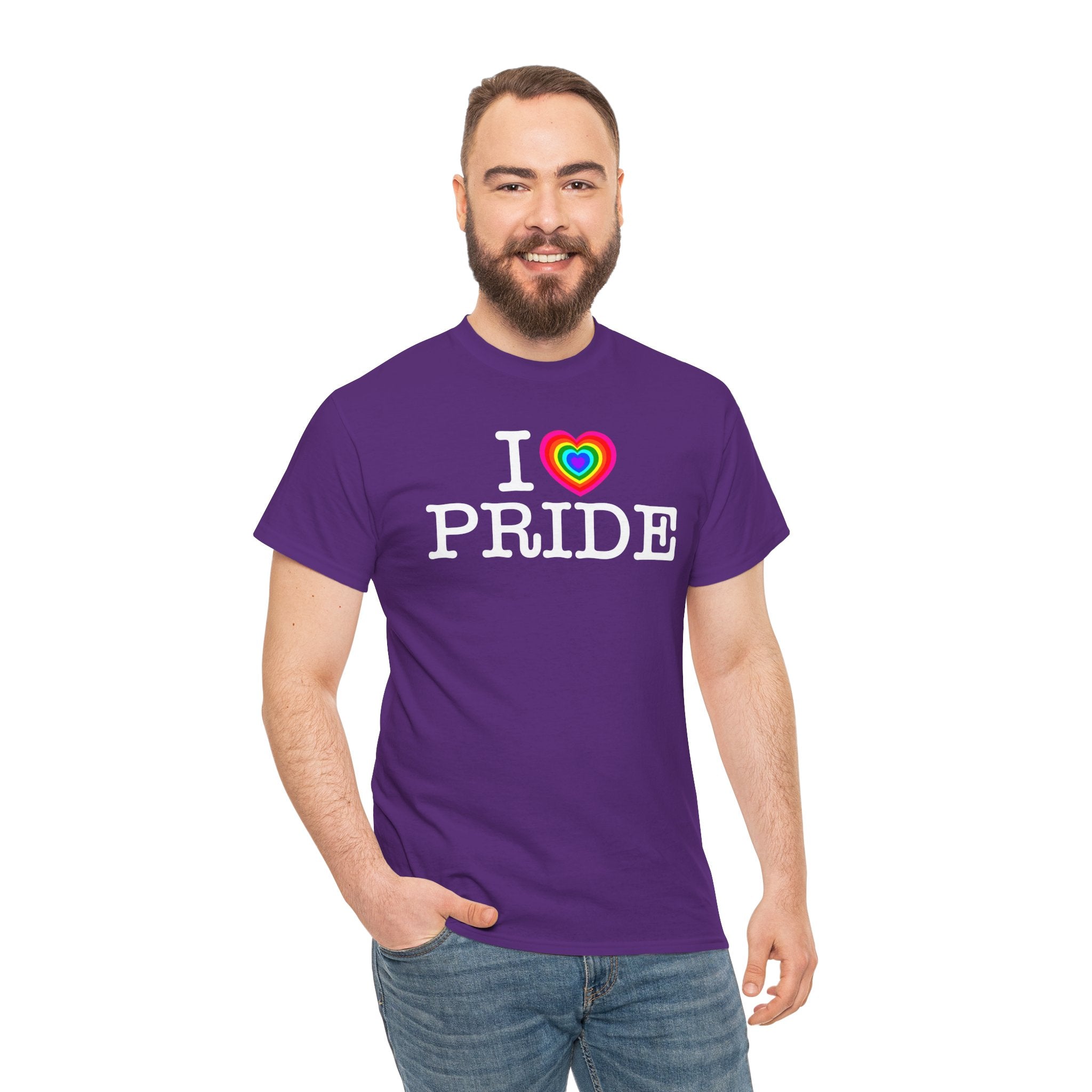 I Heart PRIDE Rainbow Heart — Classic I LOVE New York NY T-Shirt