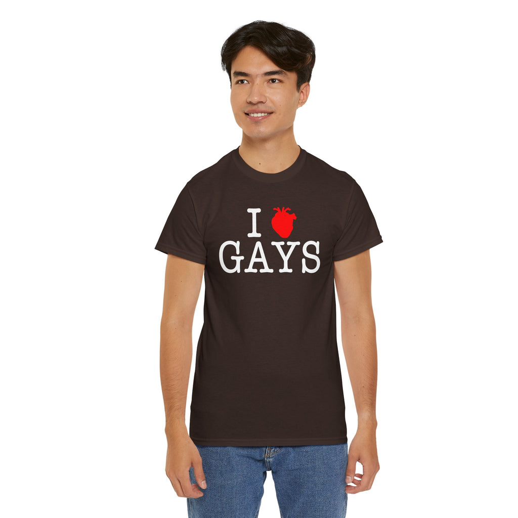 I Heart GAYS (White Text) — Anatomical Heart Graphic Design Con Amor Studios