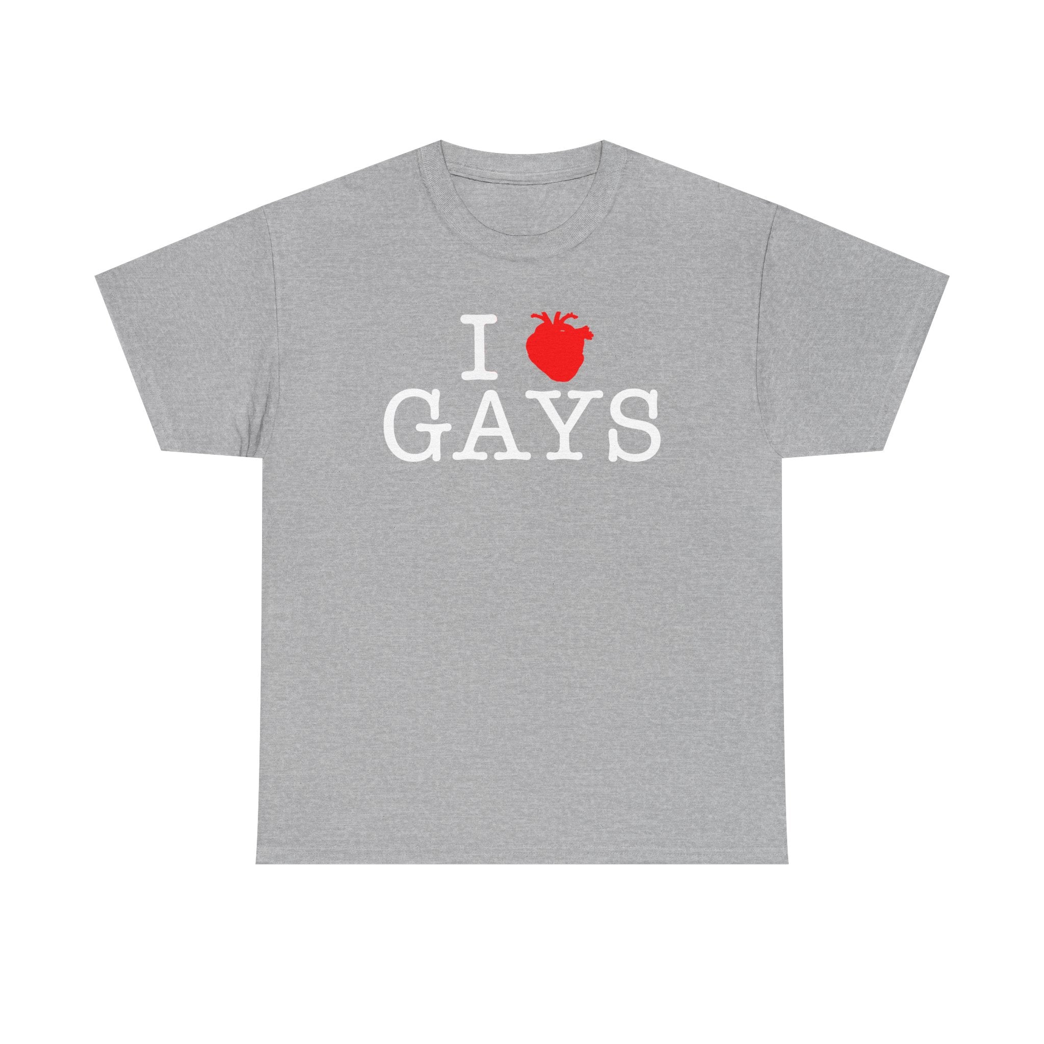 I Heart GAYS (White Text) — Anatomical Heart Graphic Design Con Amor Studios
