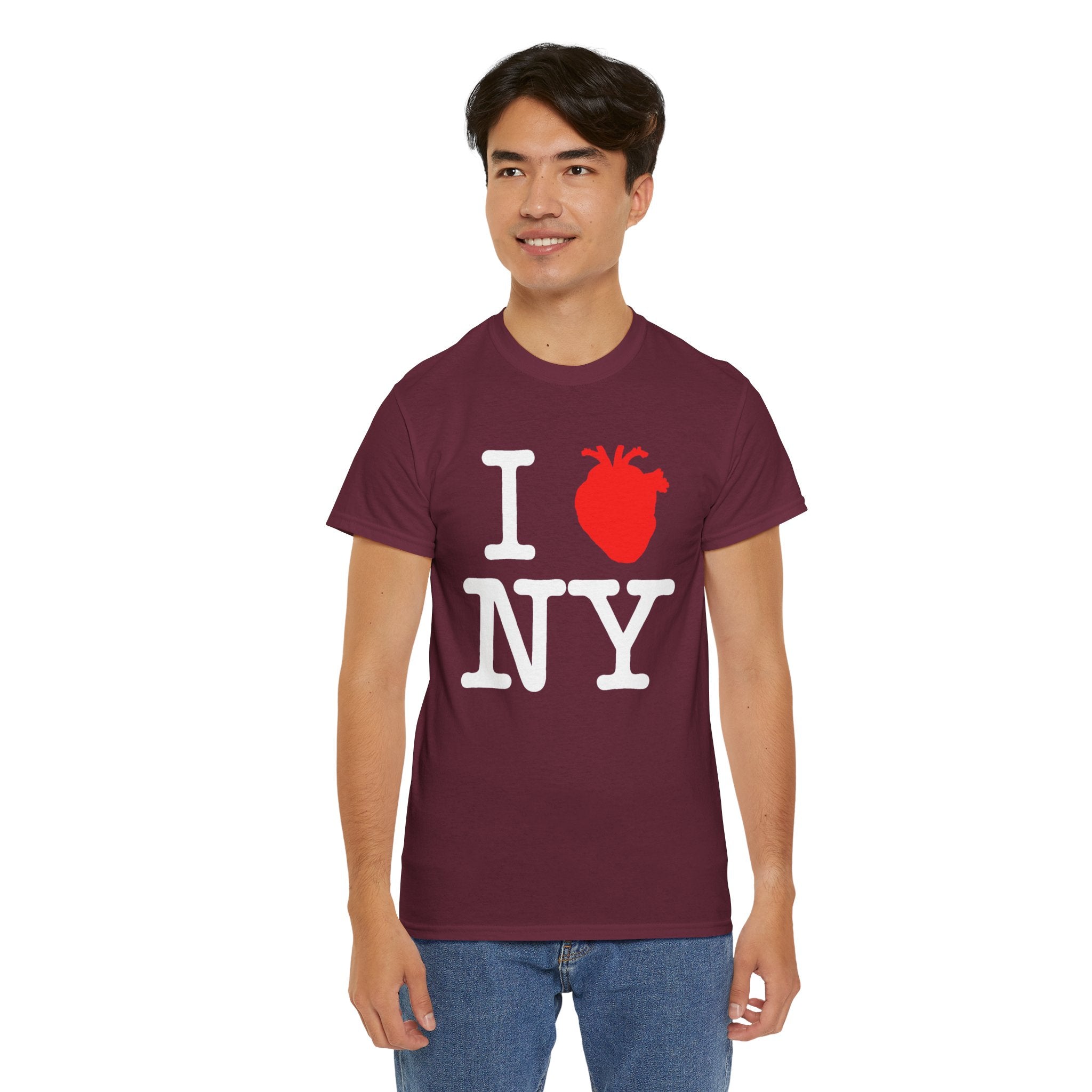 I  NY Anatomical Heart T‑Shirt — NYC Souvenir Tee