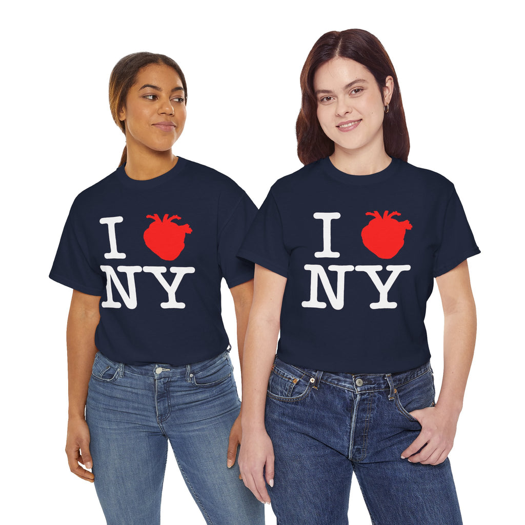 I  NY Anatomical Heart T‑Shirt — NYC Souvenir Tee
