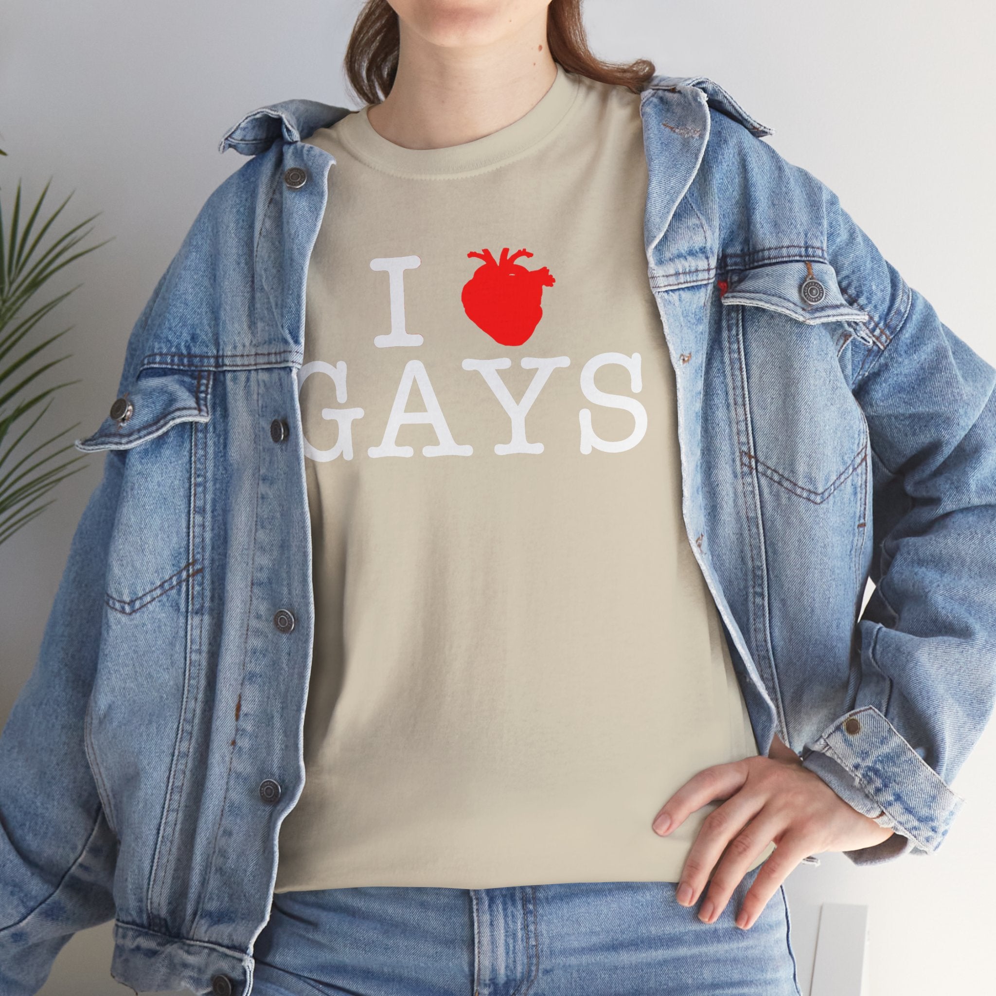 I Heart GAYS (White Text) — Anatomical Heart Graphic Design Con Amor Studios