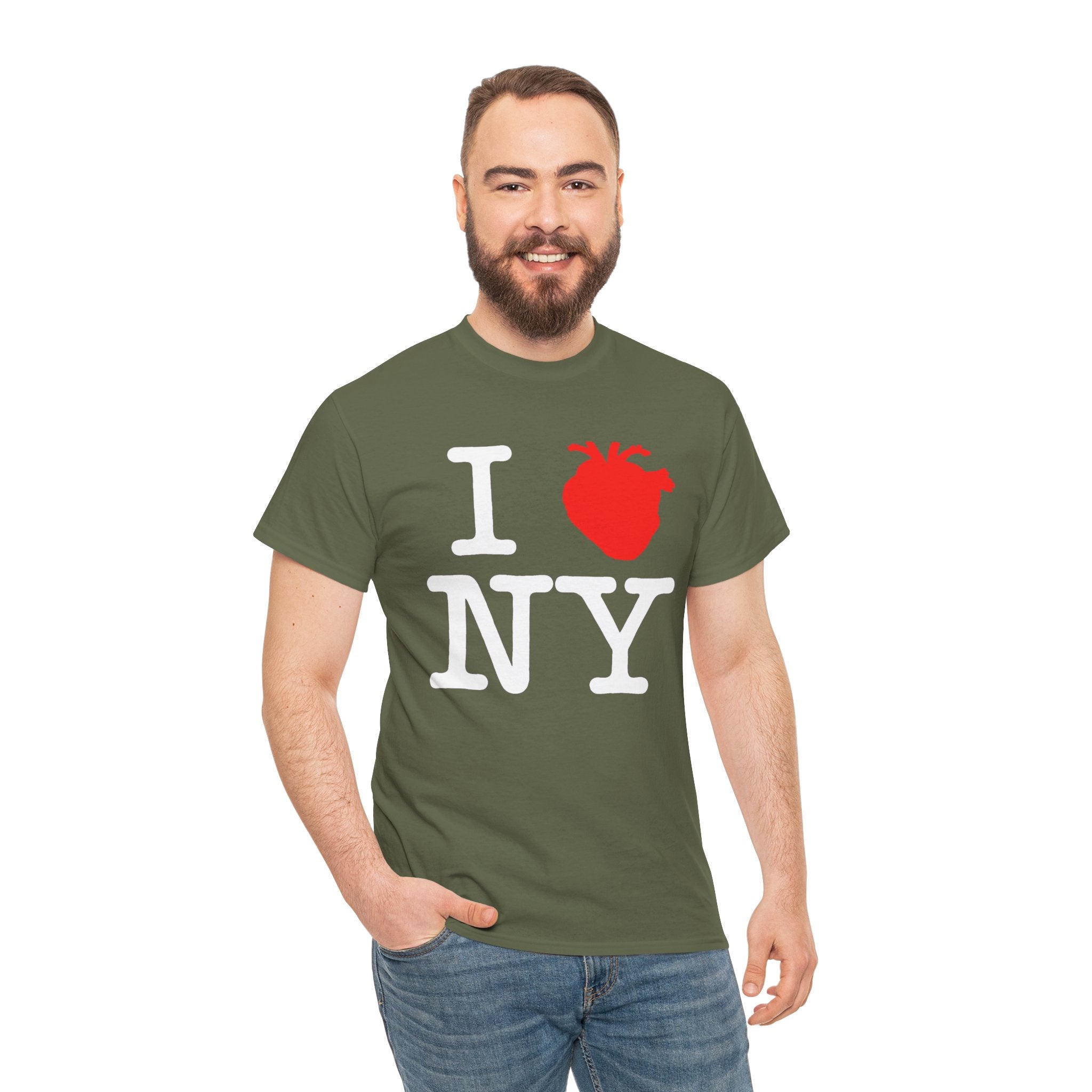 I  NY Anatomical Heart T‑Shirt — NYC Souvenir Tee