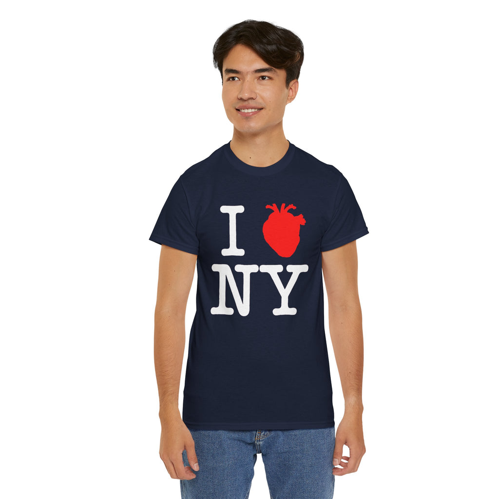 I  NY Anatomical Heart T‑Shirt — NYC Souvenir Tee