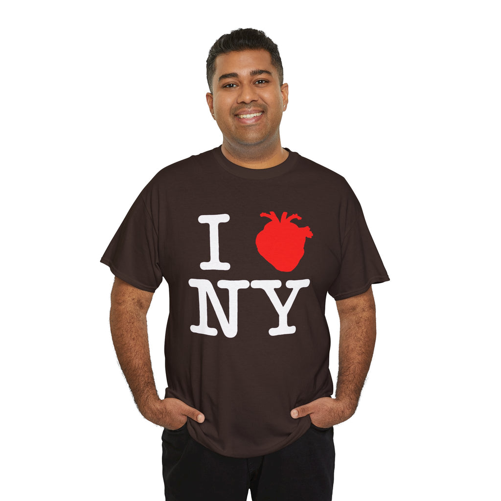 I  NY Anatomical Heart T‑Shirt — NYC Souvenir Tee