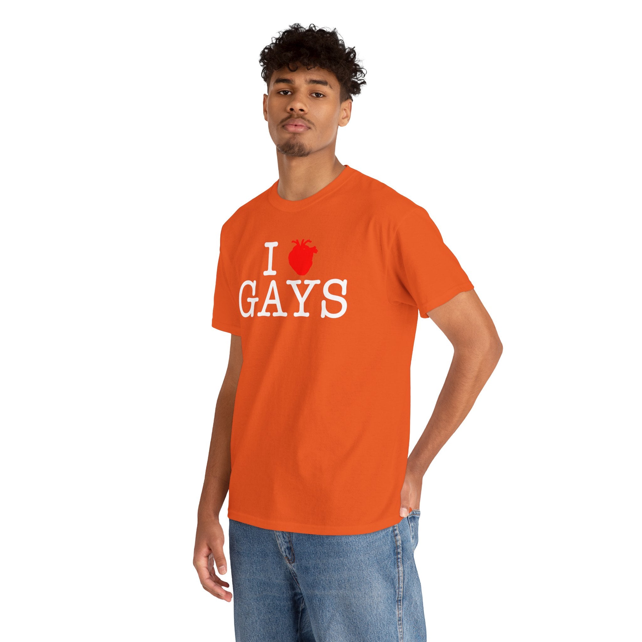I Heart GAYS (White Text) — Anatomical Heart Graphic Design Con Amor Studios