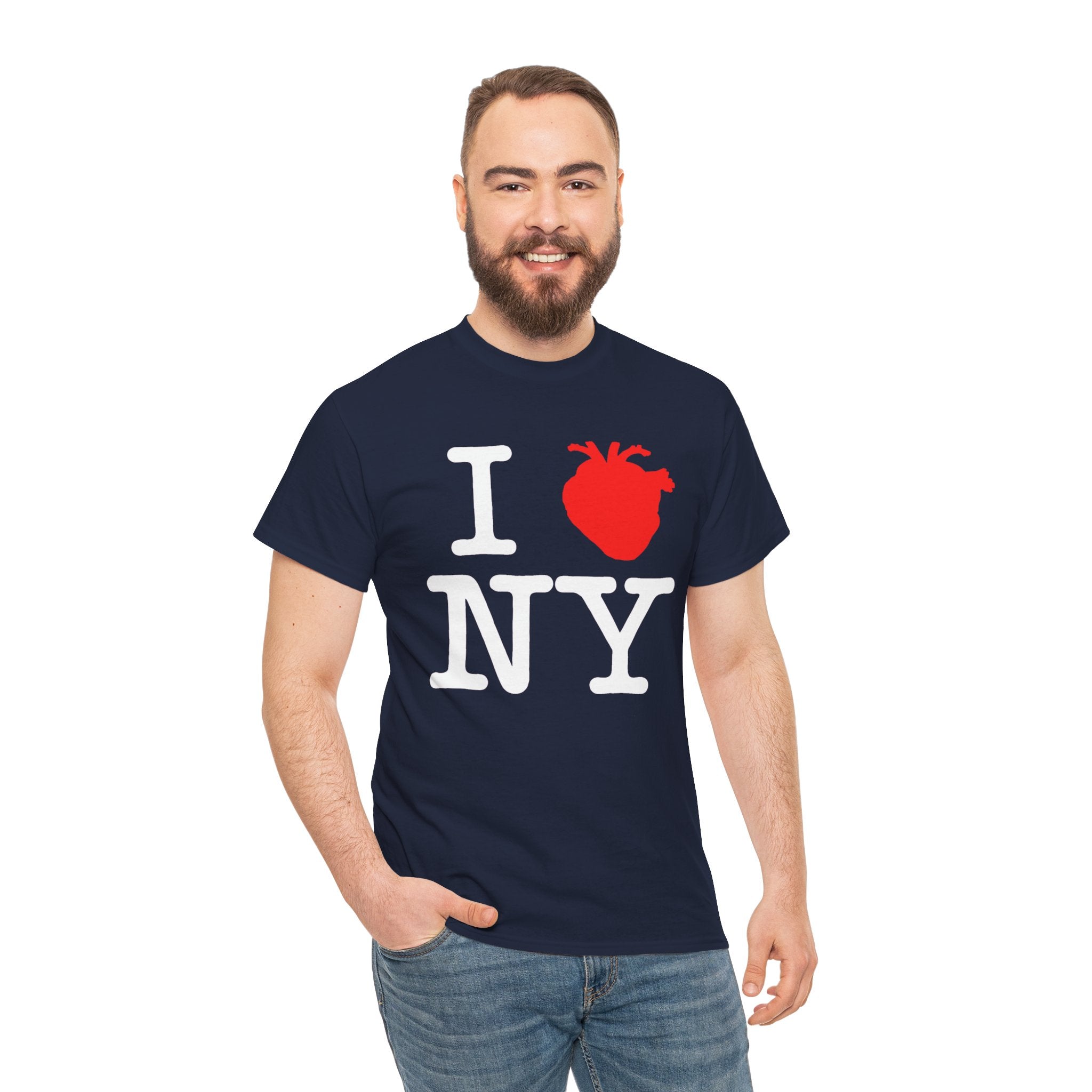 I  NY Anatomical Heart T‑Shirt — NYC Souvenir Tee