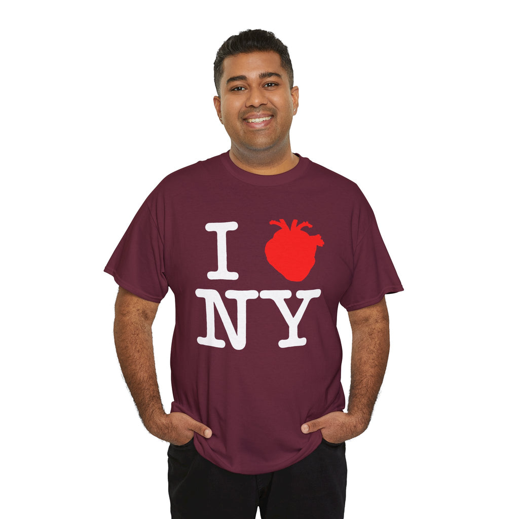 I  NY Anatomical Heart T‑Shirt — NYC Souvenir Tee
