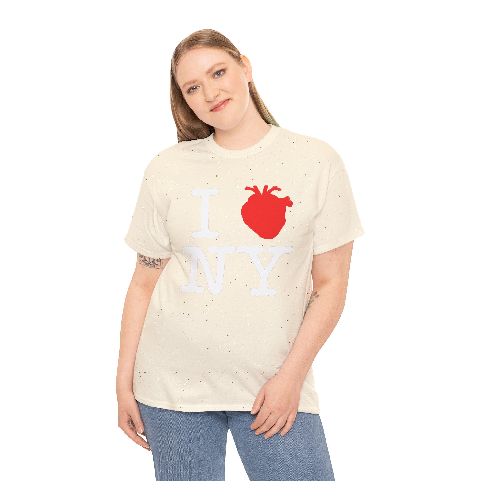 I  NY Anatomical Heart T‑Shirt — NYC Souvenir Tee