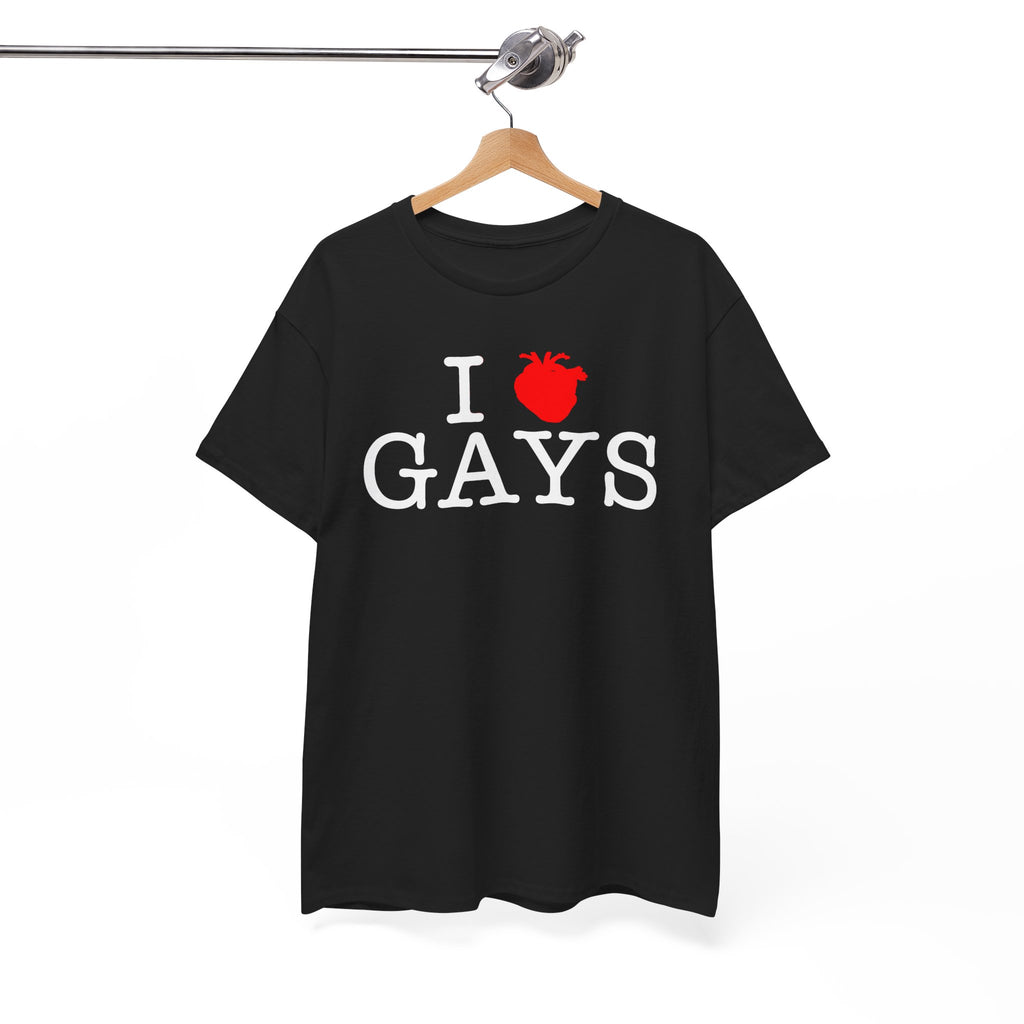 I Heart GAYS (White Text) — Anatomical Heart Graphic Design Con Amor Studios