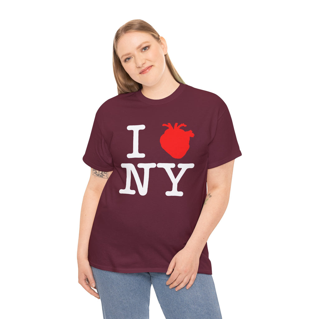 I  NY Anatomical Heart T‑Shirt — NYC Souvenir Tee