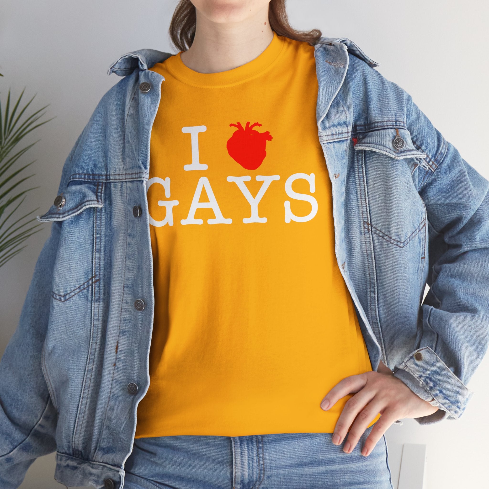 I Heart GAYS (White Text) — Anatomical Heart Graphic Design Con Amor Studios