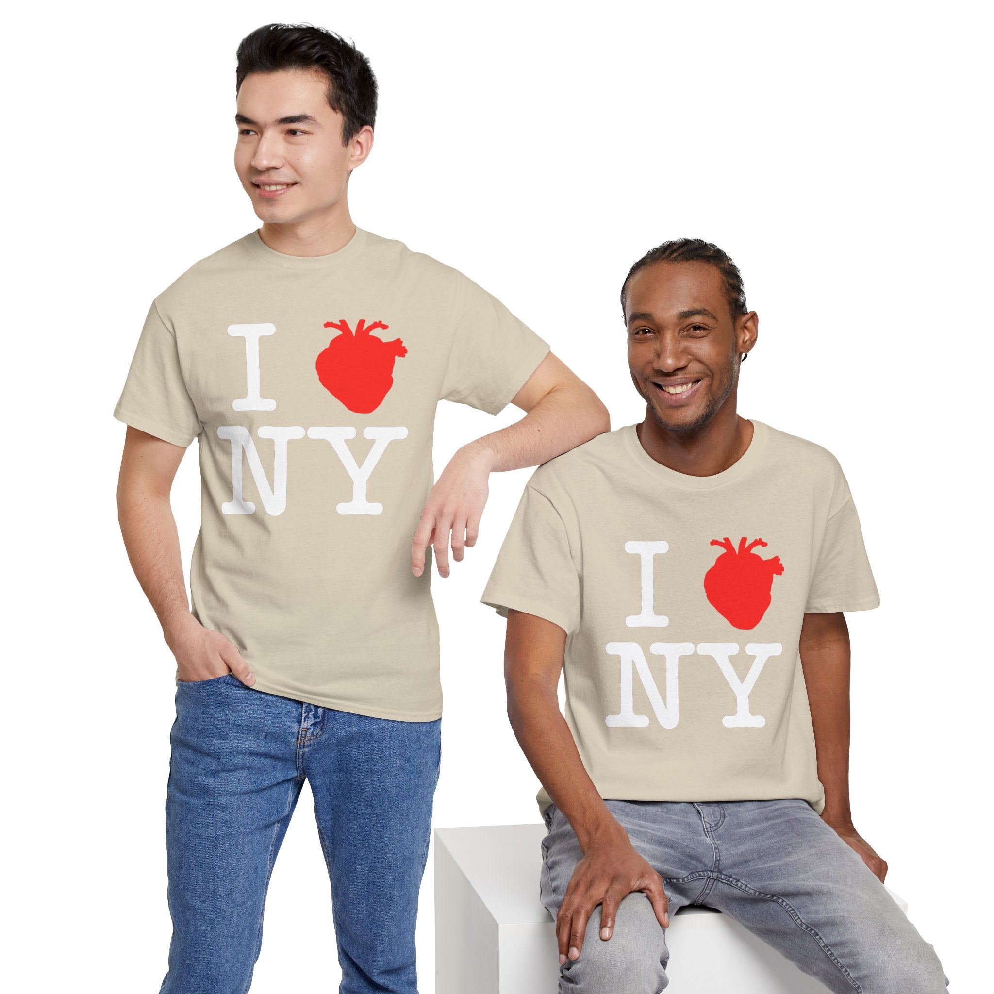 I  NY Anatomical Heart T‑Shirt — NYC Souvenir Tee