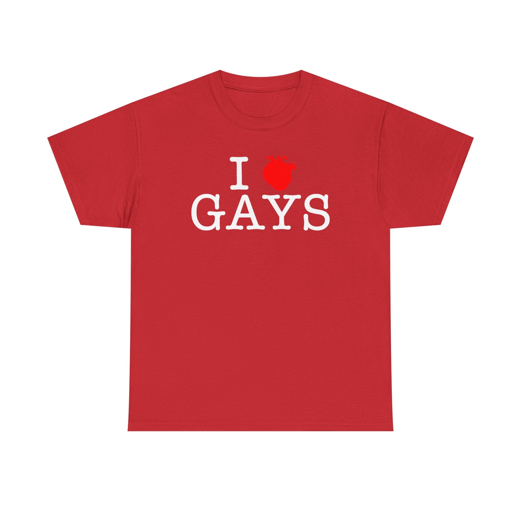 I Heart GAYS (White Text) — Anatomical Heart Graphic Design Con Amor Studios