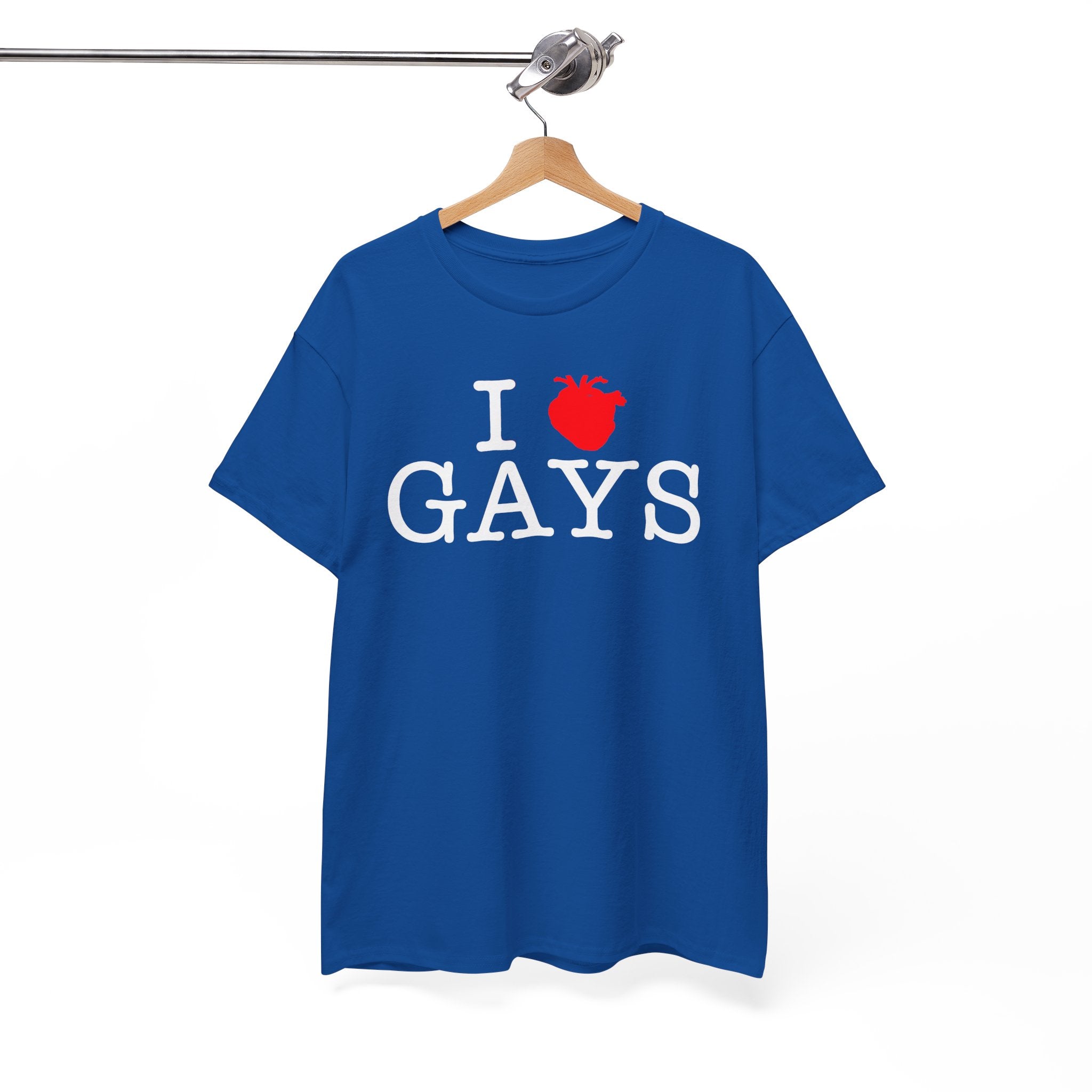 I Heart GAYS (White Text) — Anatomical Heart Graphic Design Con Amor Studios