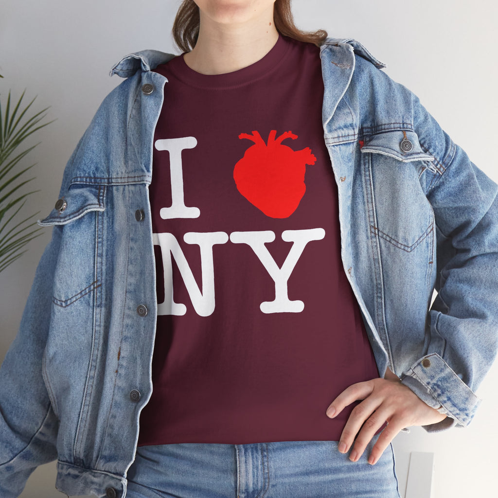 I  NY Anatomical Heart T‑Shirt — NYC Souvenir Tee