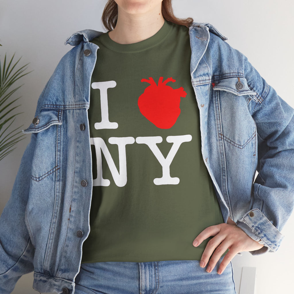 I  NY Anatomical Heart T‑Shirt — NYC Souvenir Tee