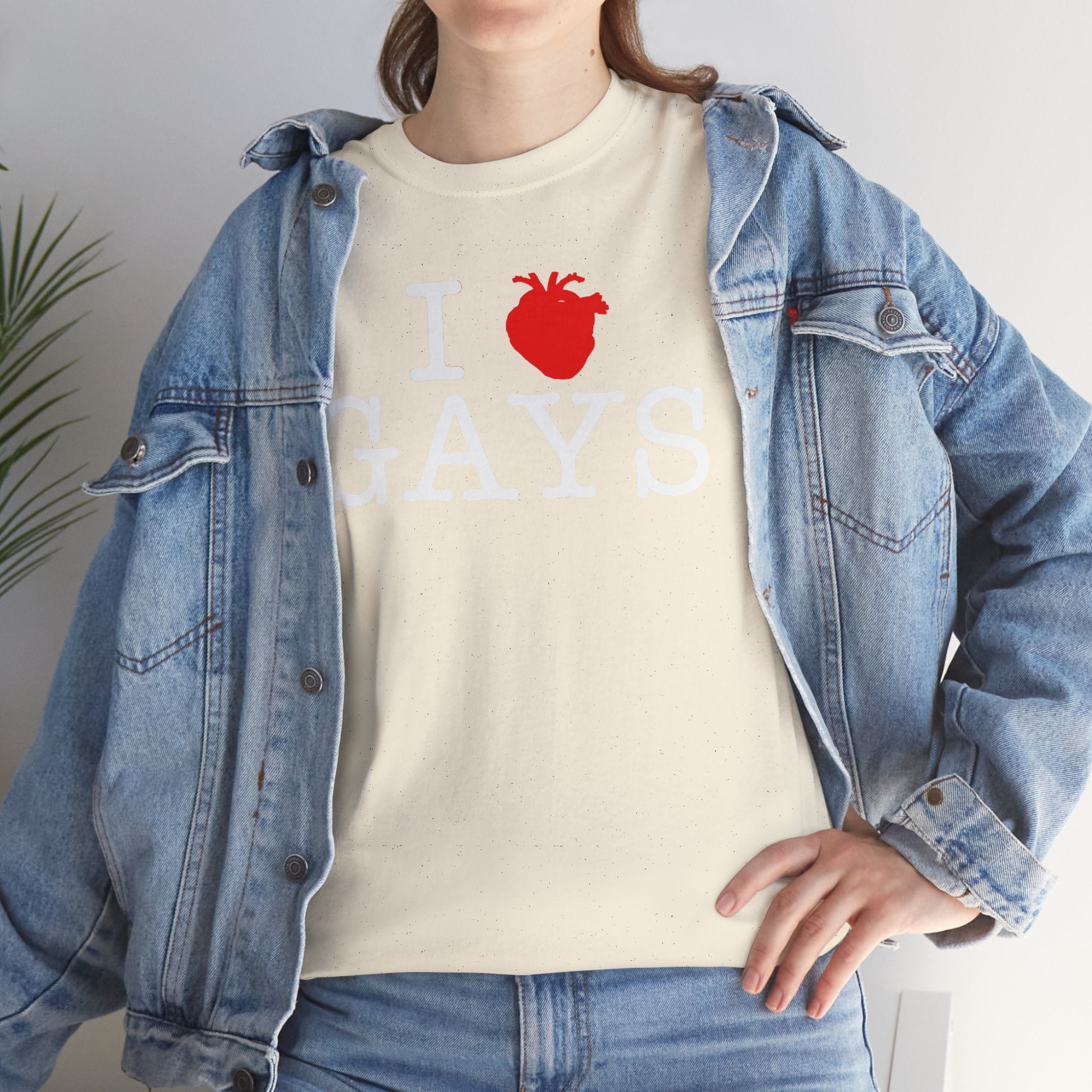 I Heart GAYS (White Text) — Anatomical Heart Graphic Design Con Amor Studios