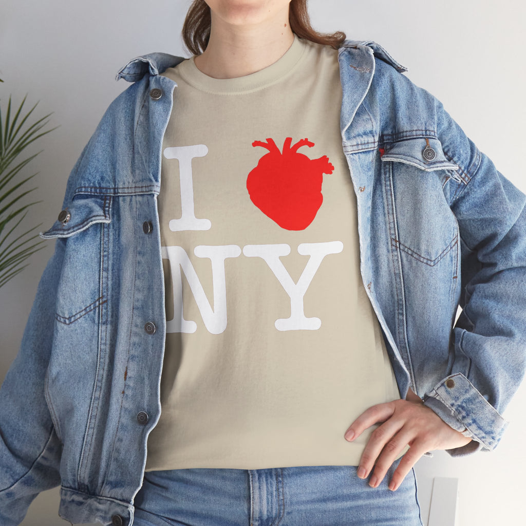 I  NY Anatomical Heart T‑Shirt — NYC Souvenir Tee