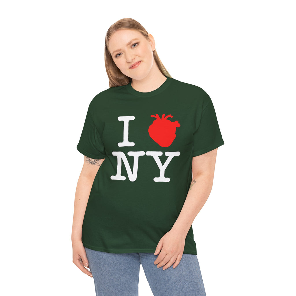 I  NY Anatomical Heart T‑Shirt — NYC Souvenir Tee