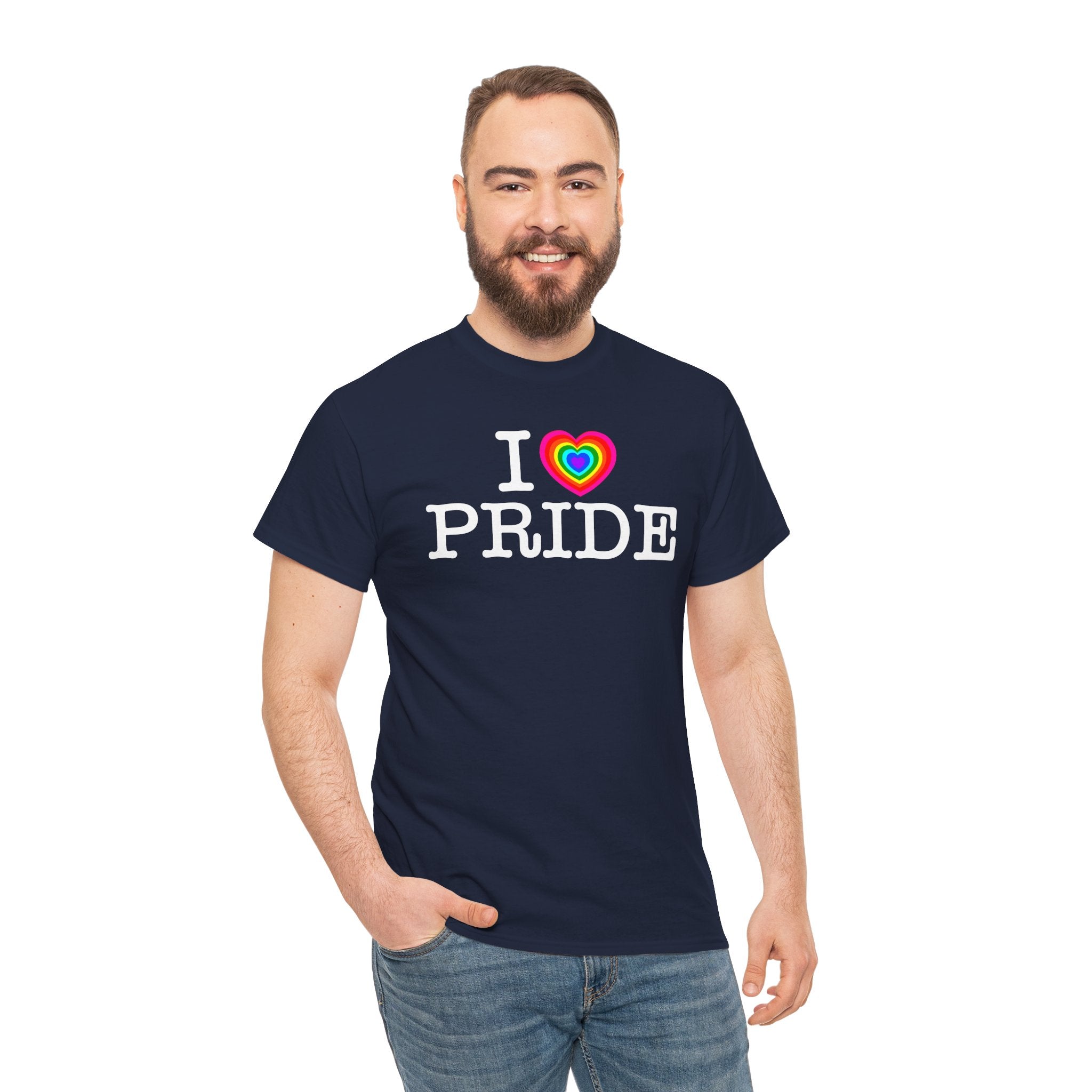 I Heart PRIDE Rainbow Heart — Classic I LOVE New York NY T-Shirt
