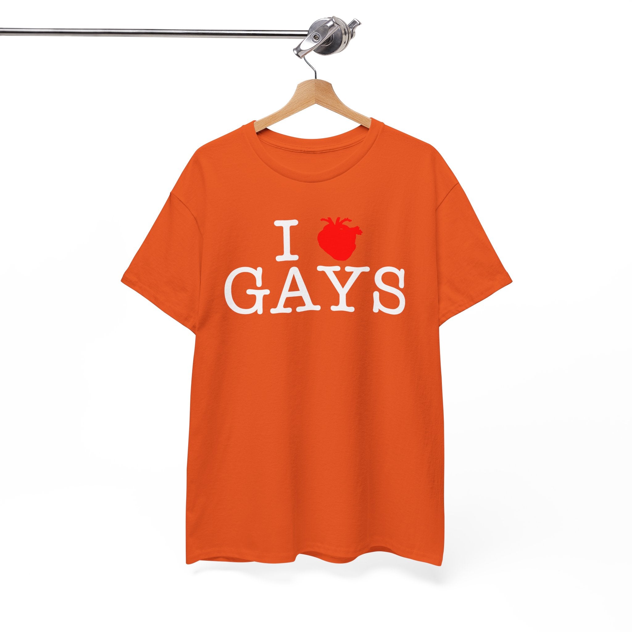 I Heart GAYS (White Text) — Anatomical Heart Graphic Design Con Amor Studios
