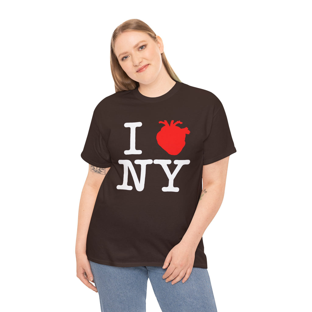 I  NY Anatomical Heart T‑Shirt — NYC Souvenir Tee