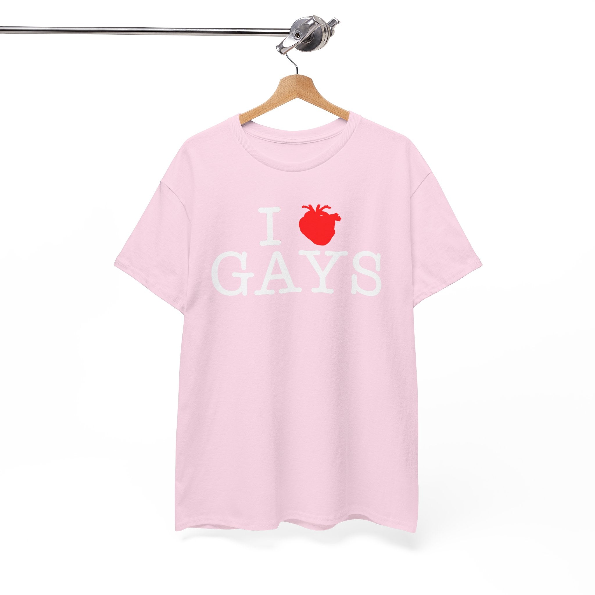 I Heart GAYS (White Text) — Anatomical Heart Graphic Design Con Amor Studios