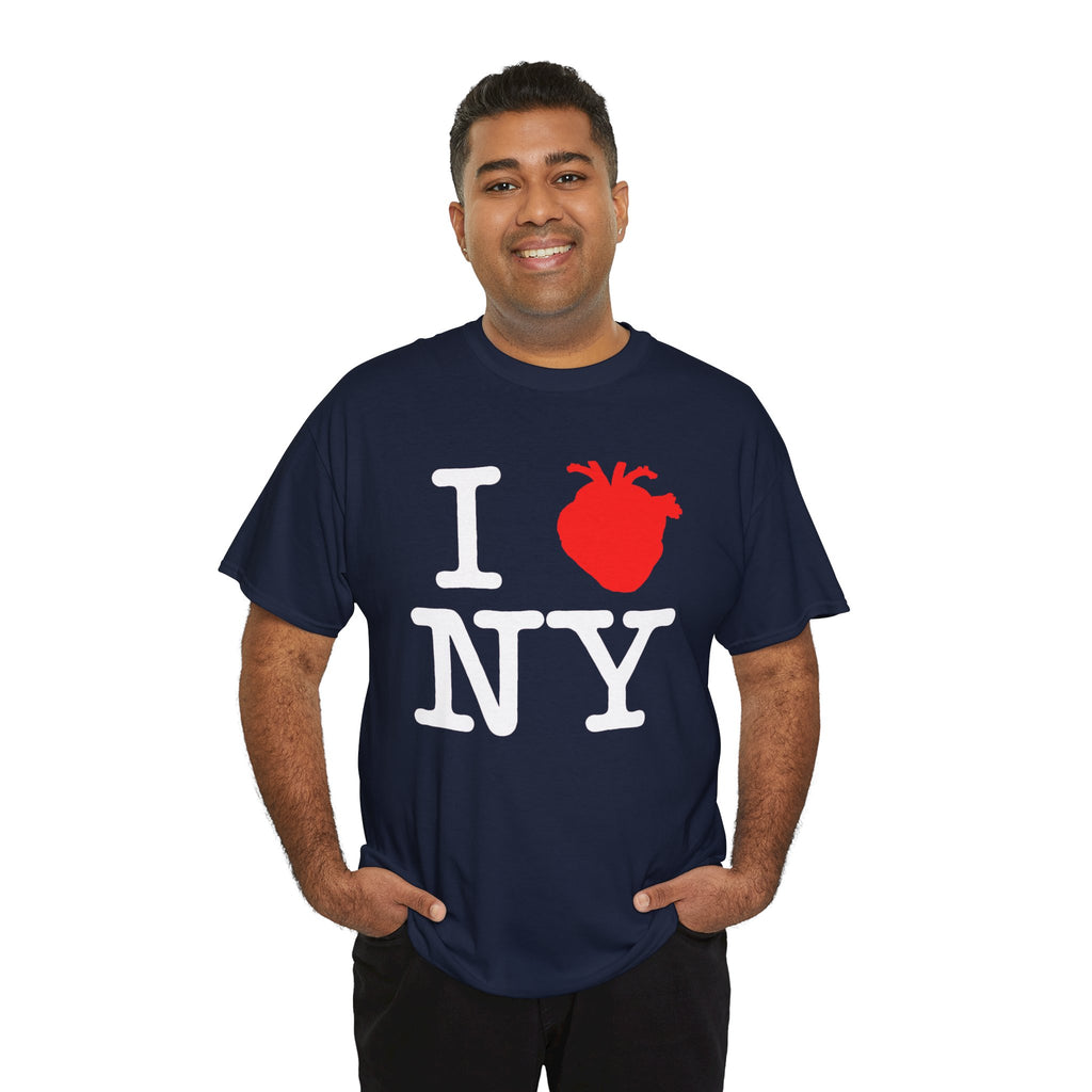I  NY Anatomical Heart T‑Shirt — NYC Souvenir Tee