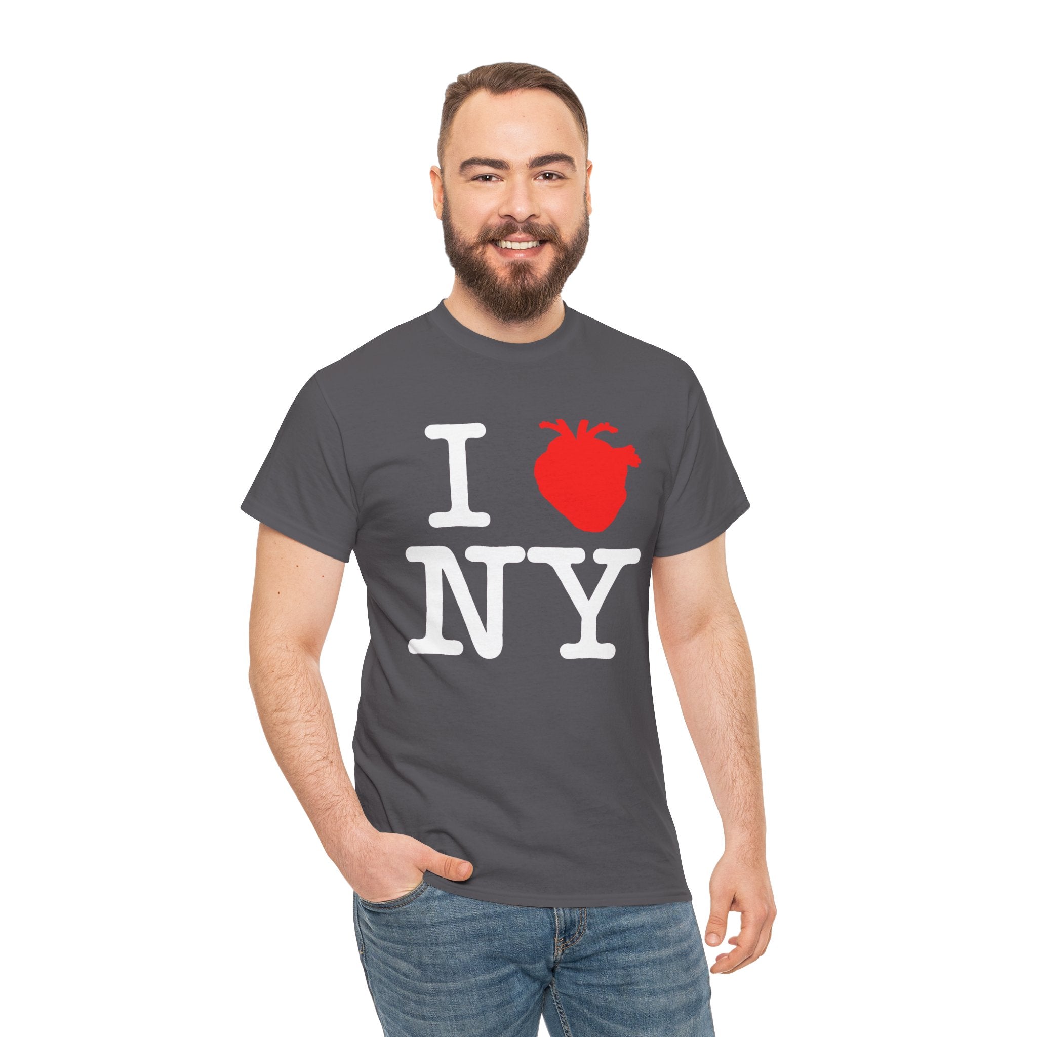 I  NY Anatomical Heart T‑Shirt — NYC Souvenir Tee