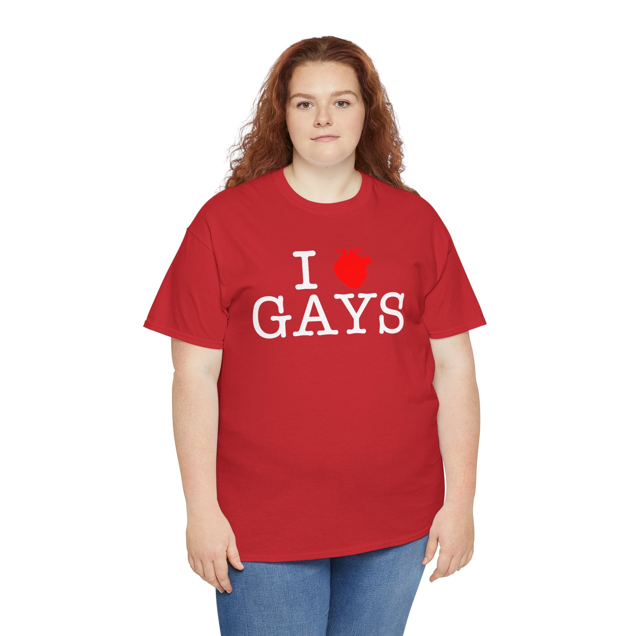 I Heart GAYS (White Text) — Anatomical Heart Graphic Design Con Amor Studios
