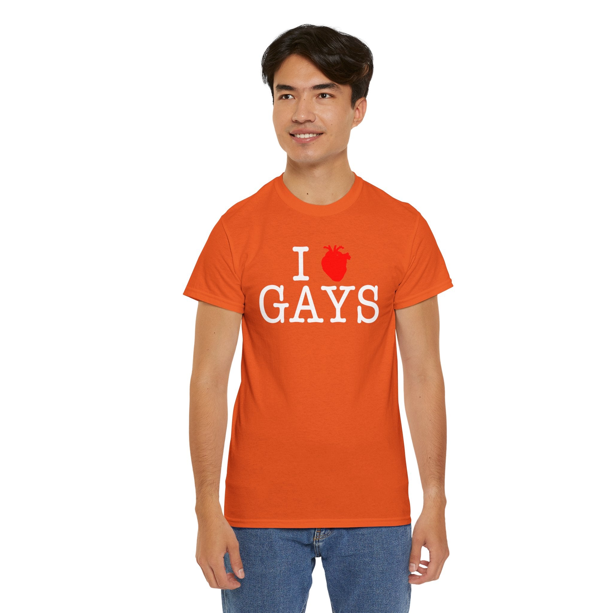 I Heart GAYS (White Text) — Anatomical Heart Graphic Design Con Amor Studios
