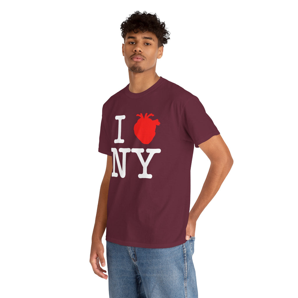 I  NY Anatomical Heart T‑Shirt — NYC Souvenir Tee